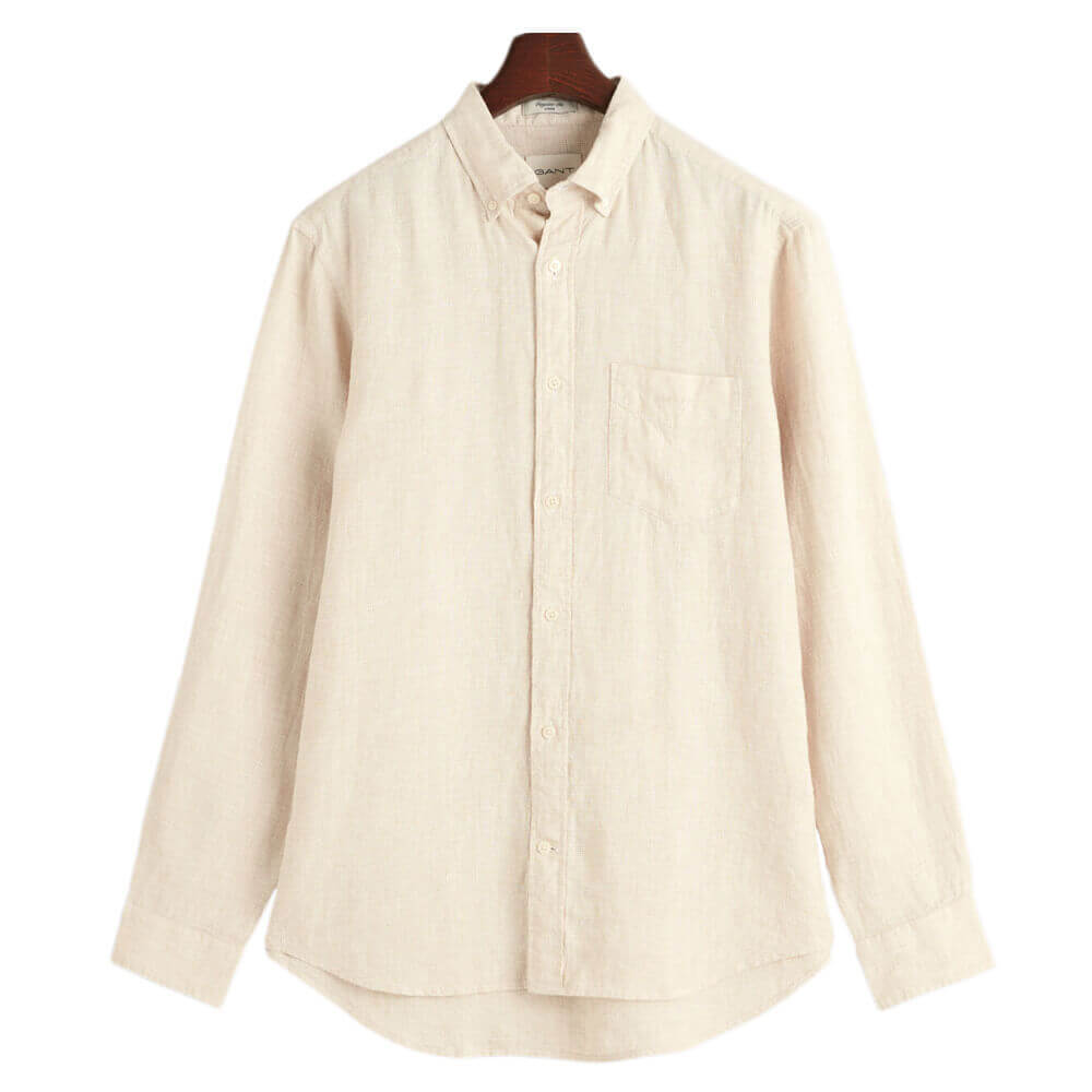 Gant Regular Fit Houndstooth Linen Shirt